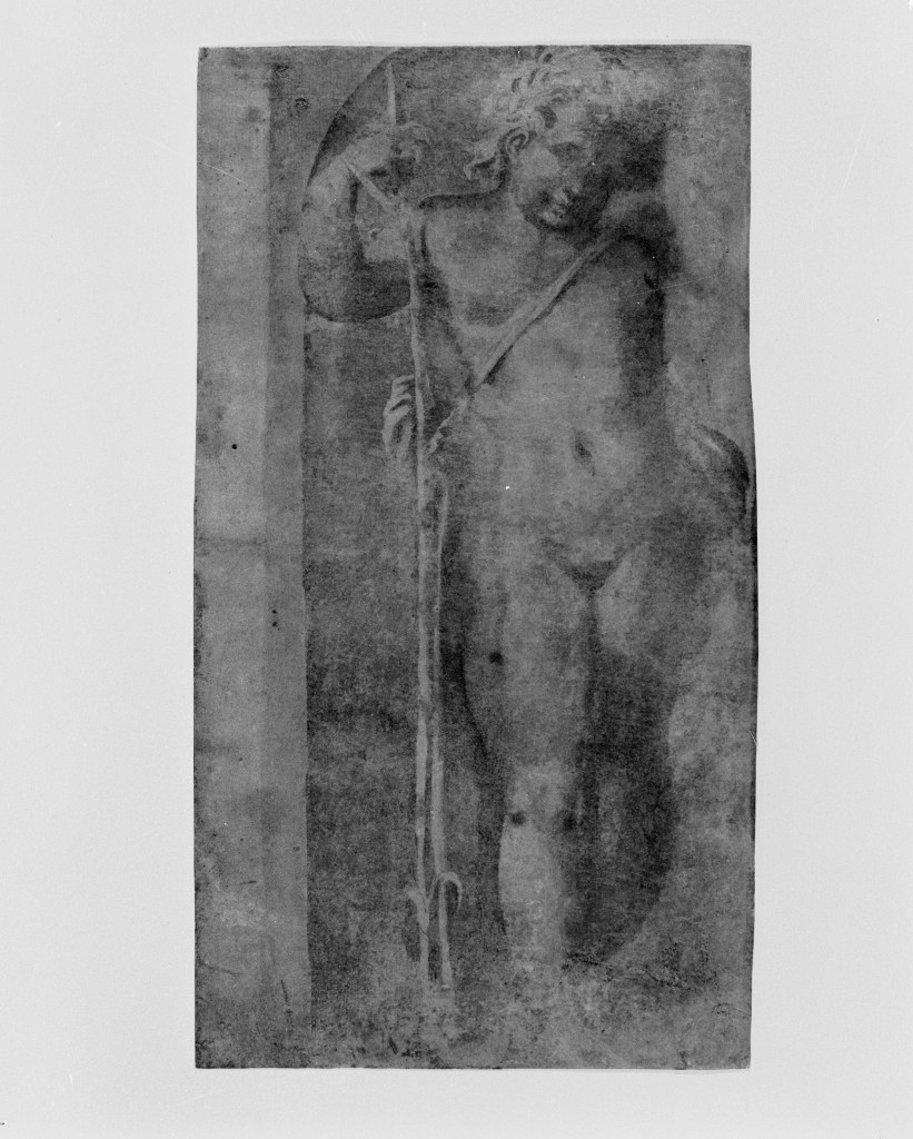 putto (disegno, pendant) - ambito romano (sec. XVI)
