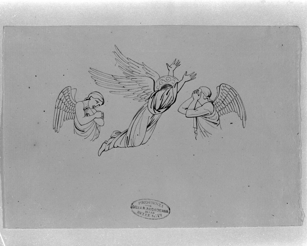 angeli (disegno, opera isolata) di De Superville Pierre Davide Humbert (sec. XVIII)