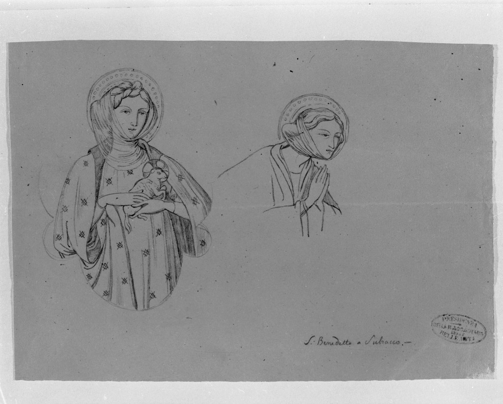 figure femminili (disegno, opera isolata) di De Superville Pierre Davide Humbert (sec. XVIII)