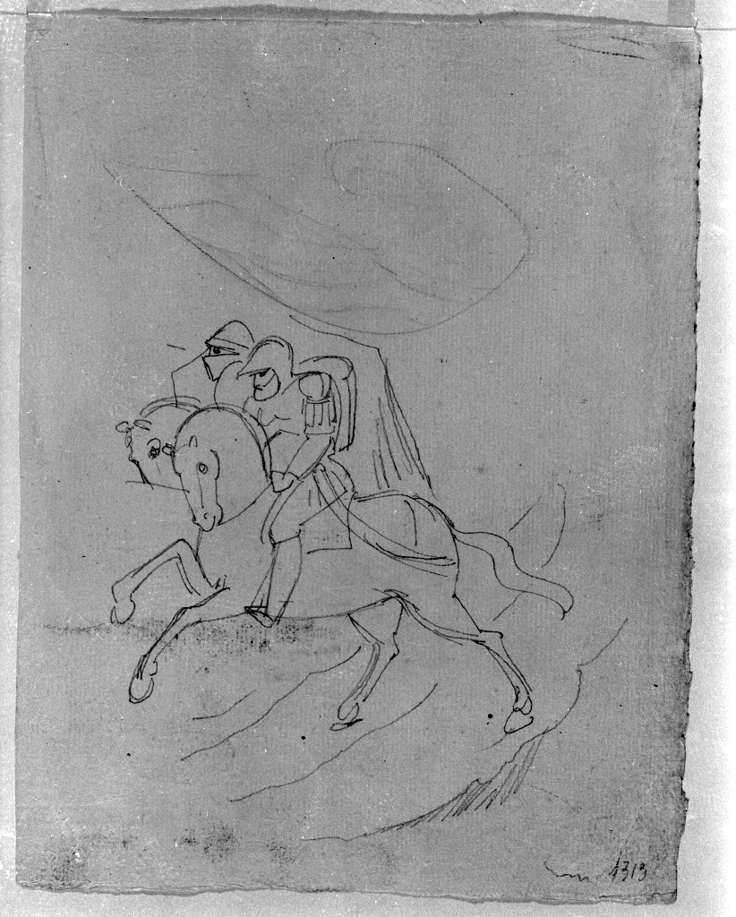 cavalieri (disegno, opera isolata) di De Superville Pierre Davide Humbert (sec. XVIII)