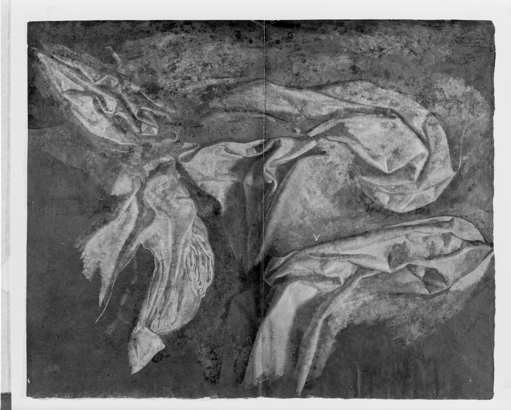 studio di panneggio (disegno, opera isolata) di De Superville Pierre Davide Humbert (sec. XVIII)