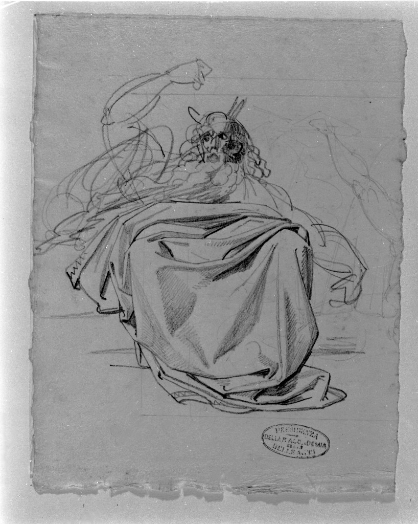 Mosè (disegno, opera isolata) di De Superville Pierre Davide Humbert (secc. XVIII/ XIX)