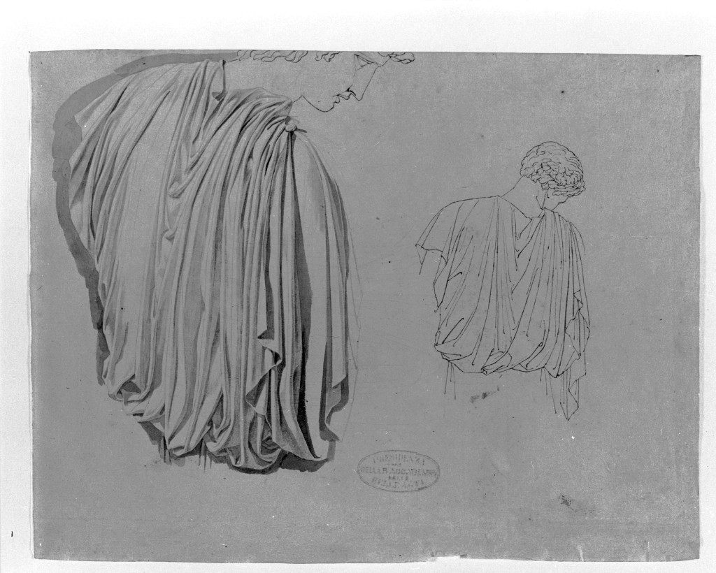 busto di giovane (disegno, opera isolata) di De Superville Pierre Davide Humbert (secc. XVIII/ XIX)