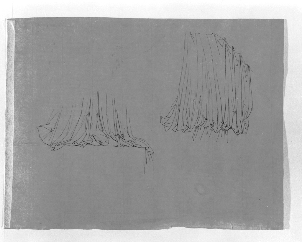studio di panneggio (disegno, opera isolata) di De Superville Pierre Davide Humbert (secc. XVIII/ XIX)