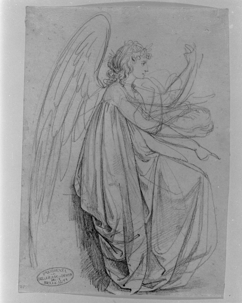 figura alata (disegno, opera isolata) di De Superville Pierre Davide Humbert (sec. XVIII)