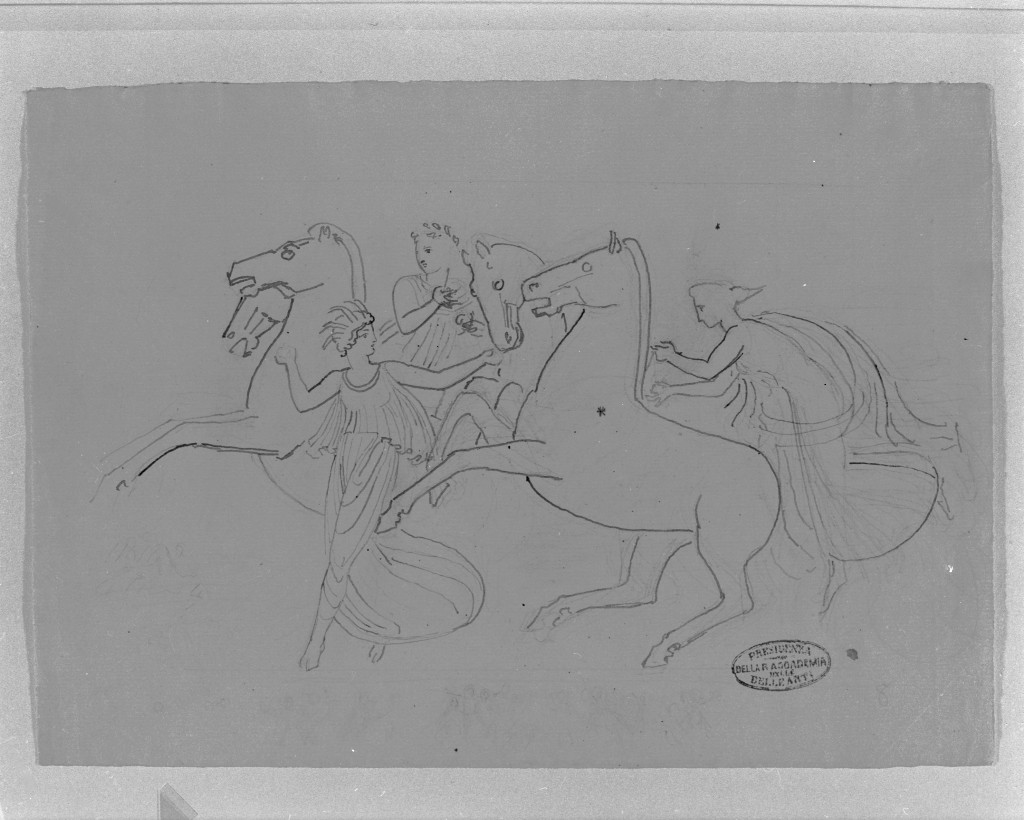 scena mitologica (disegno, opera isolata) di De Superville Pierre Davide Humbert (secc. XVIII/ XIX)