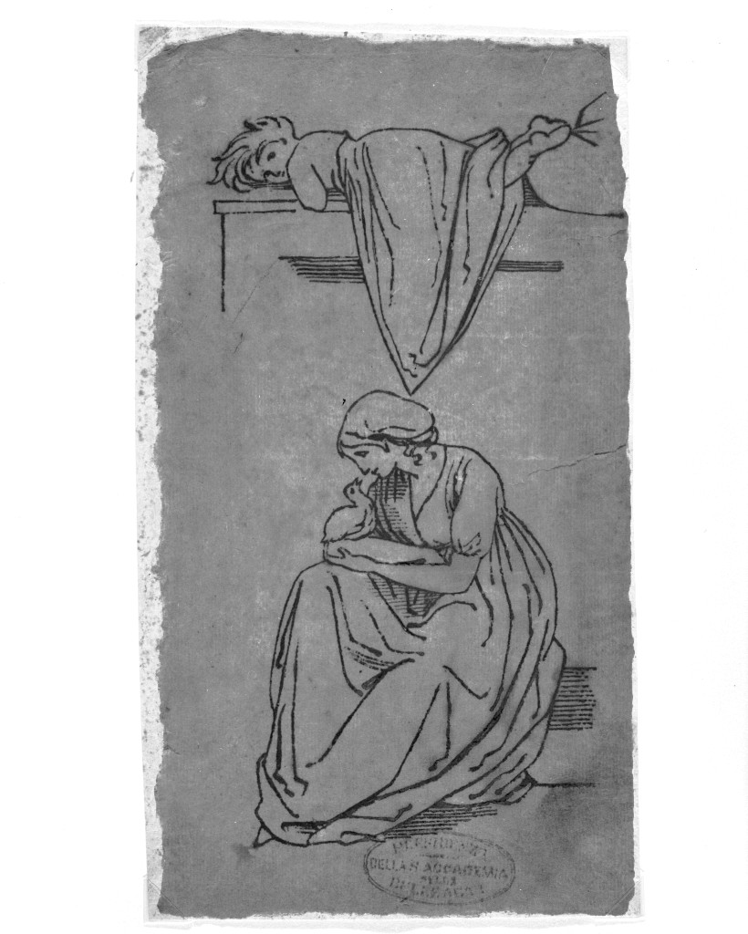 figure femminili (disegno, opera isolata) di De Superville Pierre Davide Humbert (secc. XVIII/ XIX)