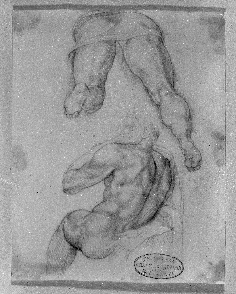 figure maschili (disegno, opera isolata) di Figino Giovanni Ambrogio (attribuito) (seconda metà sec. XVI)