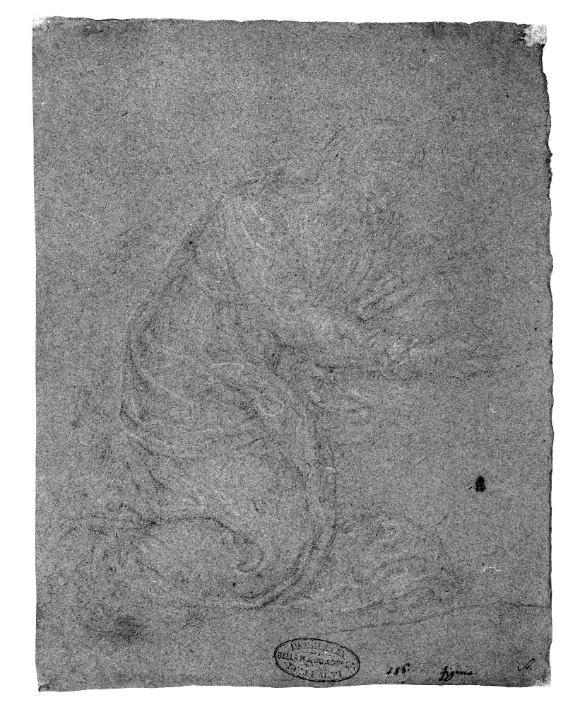 Madonna (disegno, opera isolata) di Figino Giovanni Ambrogio (attribuito) (seconda metà sec. XVI)