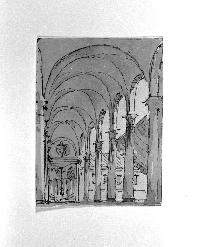 architettura (disegno, opera isolata) di Quarenghi Giacomo (attribuito) (fine sec. XVIII)