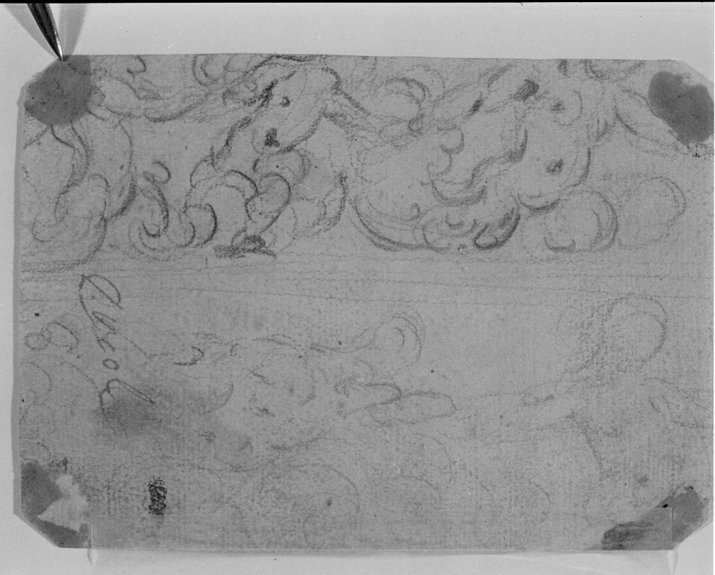 Studi di figure per un fregio, motivi decorativi (disegno, elemento d'insieme) di Procaccini Ercole il Giovane (secc. XVI/ XVII)