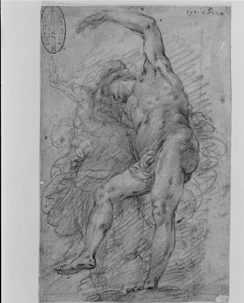 figure maschili (disegno, opera isolata) di Procaccini Ercole il Giovane (secc. XVI/ XVII)