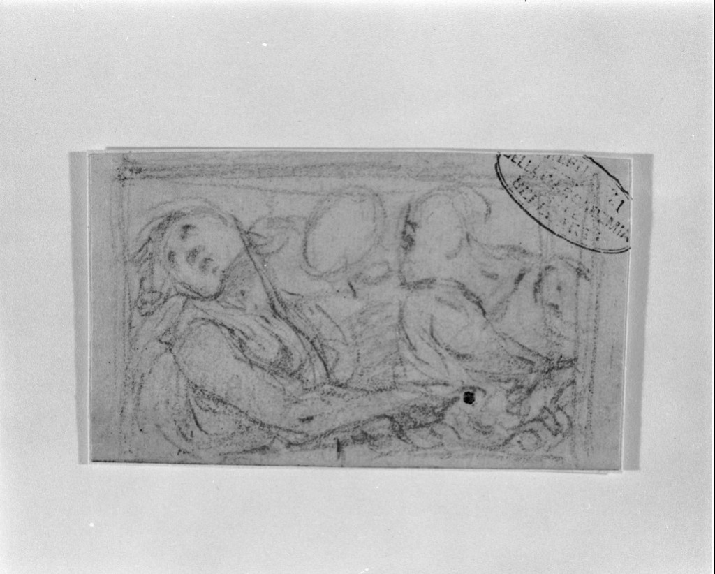 martirio di Sant'Agnese (disegno, opera isolata) di Procaccini Ercole il Giovane (secc. XVI/ XVII)