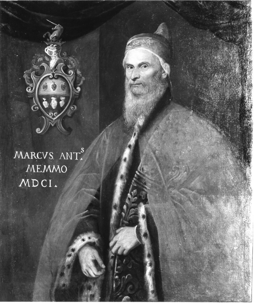 ritratto del Doge Marcantonio Memmo, ritratto d'uomo (dipinto, opera isolata) di Robusti Domenico detto Domenico Tintoretto (inizio sec. XVII)