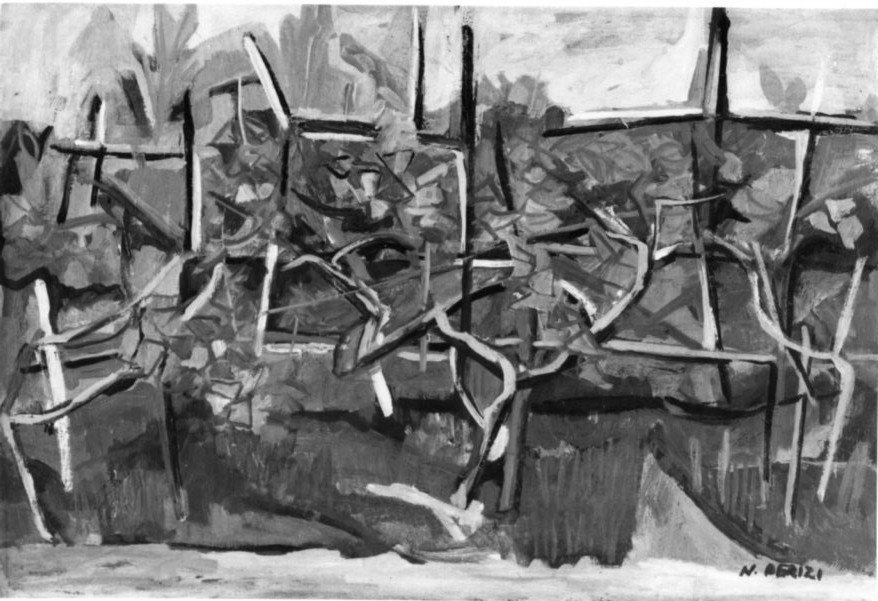 La vigna, vigna (dipinto, opera isolata) di Perizi Nino (metà sec. XX)