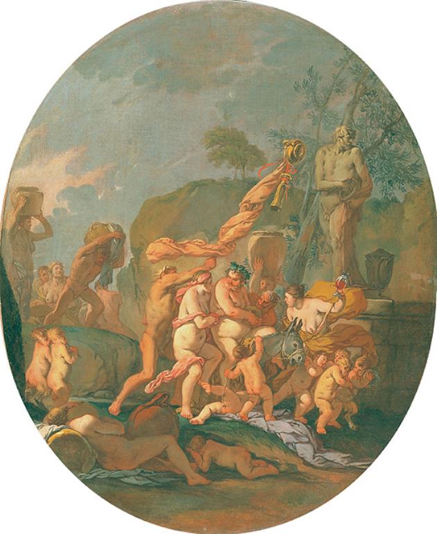 corteo di Sileno (dipinto, opera isolata) di Carpioni Giulio (sec. XVII)