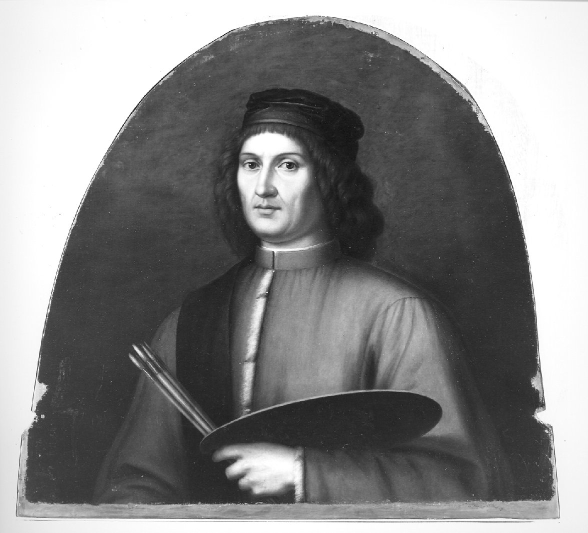 Ritratto di Giovanni Bellini (dipinto, opera isolata) - ambito veneziano (metà sec. XIX)