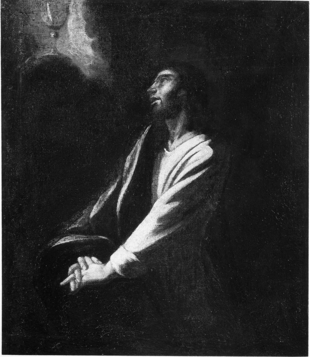 Cristo in agonia (dipinto, opera isolata) - ambito Italia settentrionale (sec. XVII)