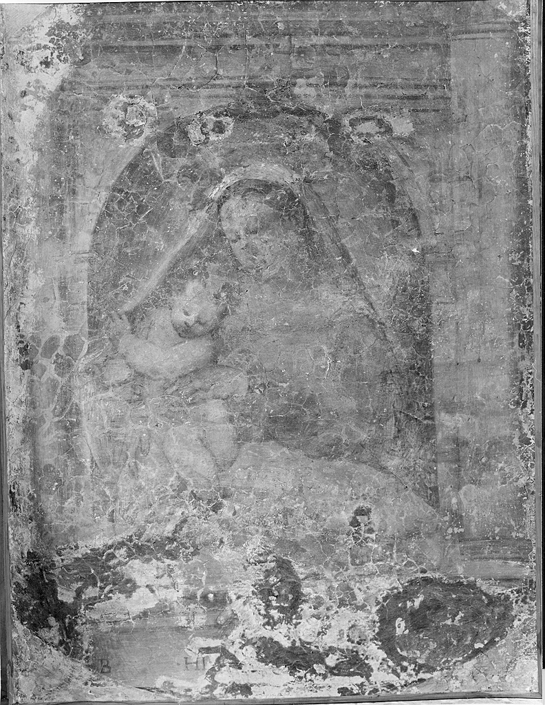 Madonna con Bambino (dipinto, opera isolata) - ambito veneto (sec. XVII)