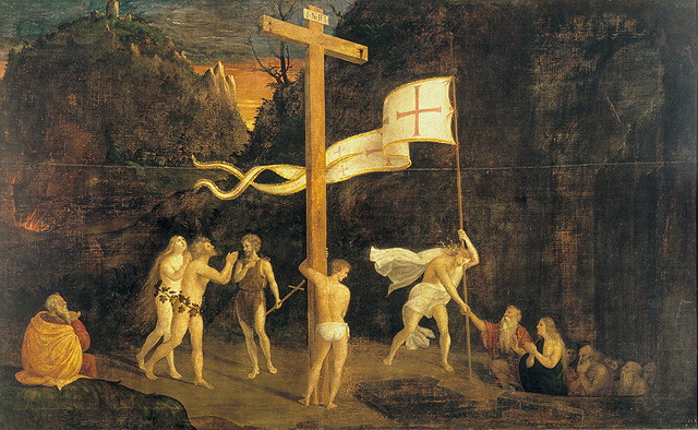 discesa di Cristo al limbo (dipinto, opera isolata) di Previtali Andrea detto Cordeliaghi (attribuito) (prima metà sec. XVI)