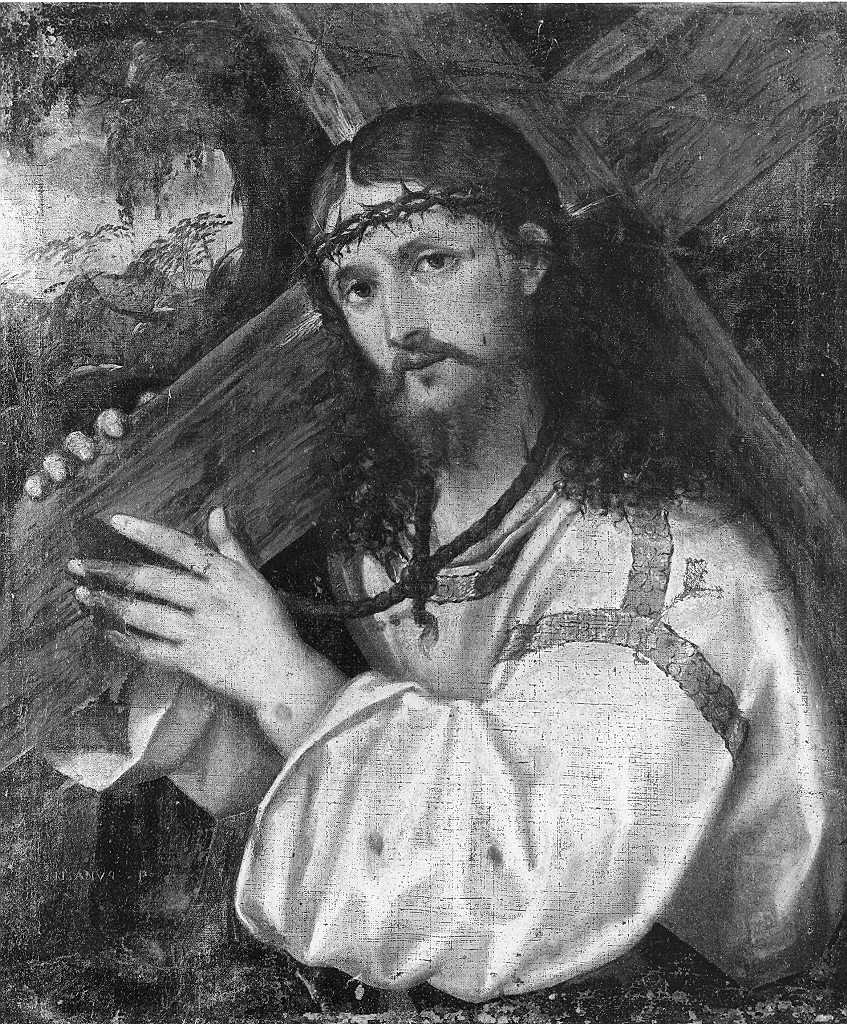 Cristo portacroce (dipinto, opera isolata) di Marconi Rocco (bottega) (primo quarto sec. XVI)