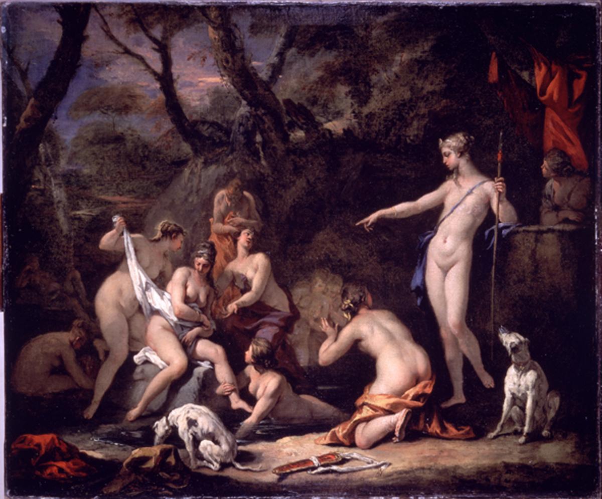 Diana e Callisto (dipinto) di Ricci Sebastiano (sec. XVIII)