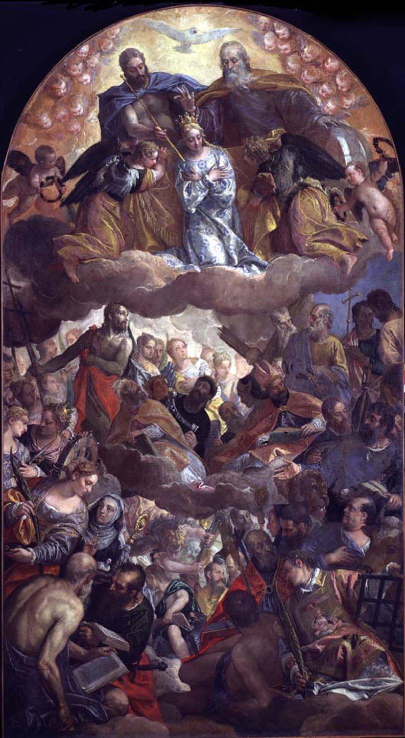 incoronazione di Maria Vergine (dipinto) di Caliari Paolo detto Veronese (sec. XVI)