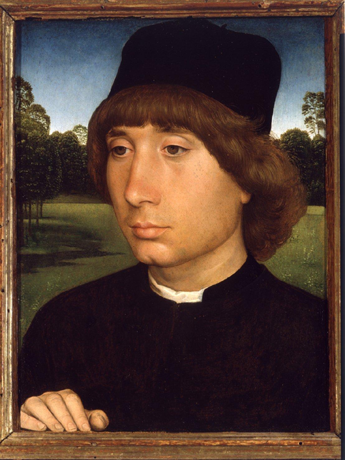 Ritratto di giovane uomo, ritratto d'uomo (dipinto) di Memling Hans (sec. XV)