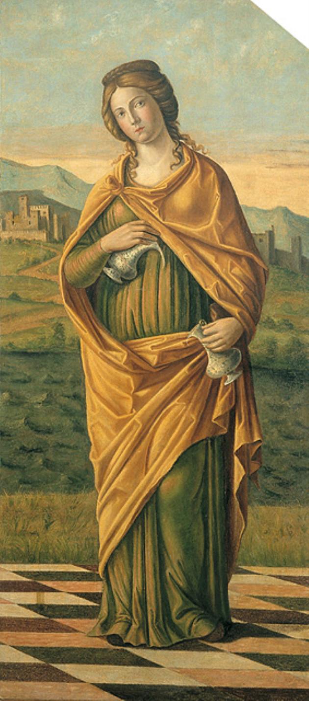 Temperanza (dipinto, elemento d'insieme) di Cima Giovanni Battista detto Cima da Conegliano (bottega) (primo quarto sec. XVI)