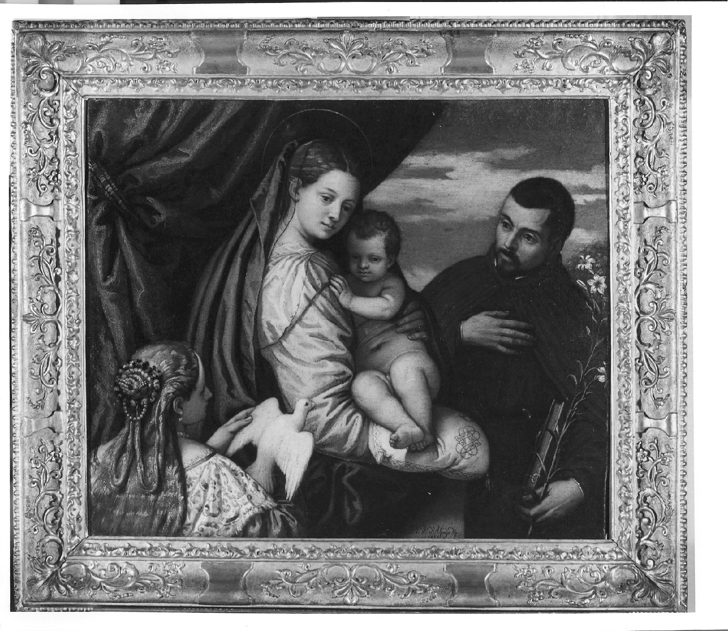 Sacra conversazione, Madonna con Bambino e Santi (dipinto, opera isolata) di Fabris Placido (attribuito) (prima metà sec. XIX)