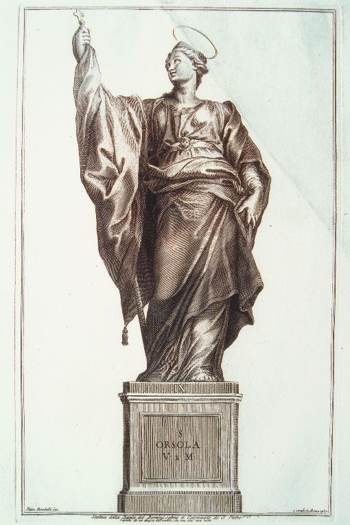 Sant'Orsola (stampa) di Bombelli Pietro Leone (sec. XVIII)