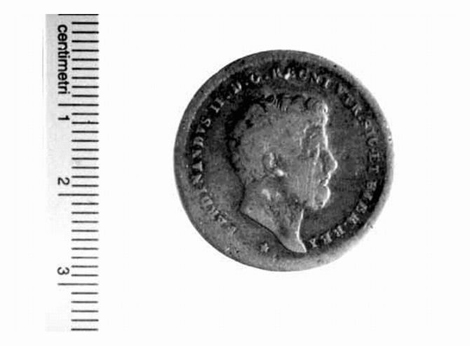 moneta - 2 tornesi (sec. XIX d.C)