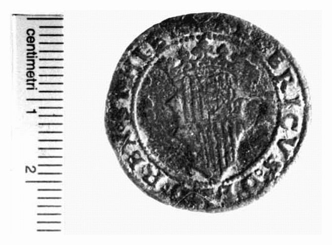 moneta - doppio sestino (secc. XV/ XVI d.C)
