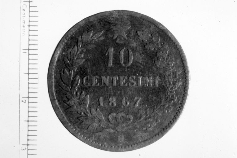 moneta - 10 centesimi (sec. XIX d.C)