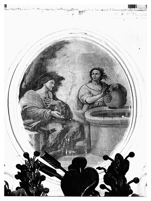 Cristo e la samaritana al pozzo (dipinto) di D'Elia Alessio (attribuito) - ambito napoletano (sec. XVIII)