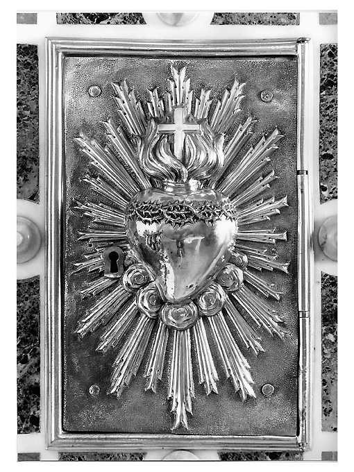 Sacro Cuore di Gesù (sportello di tabernacolo) - produzione napoletana (sec. XIX)