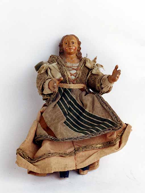 bambino in abito da festa (statuetta di presepio, opera isolata) - ambito napoletano (sec. XIX)