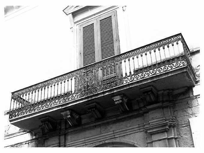 balcone, opera isolata - ambito pugliese (sec. XIX)