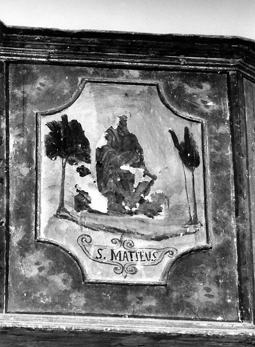 San Matteo Evangelista (cantoria, elemento d'insieme) - ambito Italia meridionale (sec. XVIII)