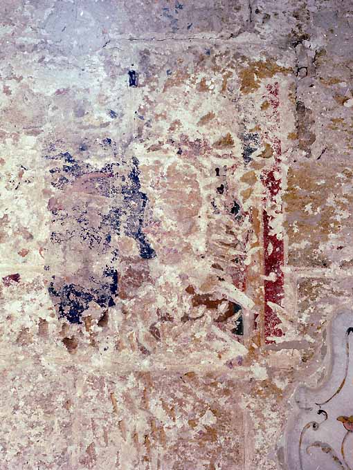 mano benedicente (dipinto, frammento) - ambito salentino (secc. XIII/ XIV)