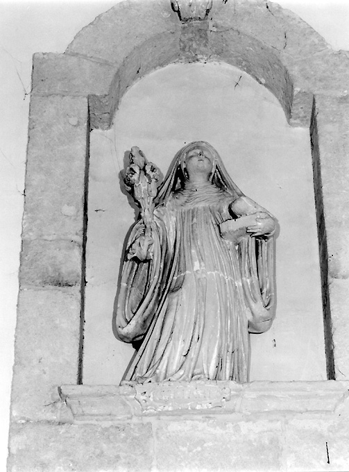 Santa Scolastica (statua) - ambito salentino (primo quarto sec. XVIII)