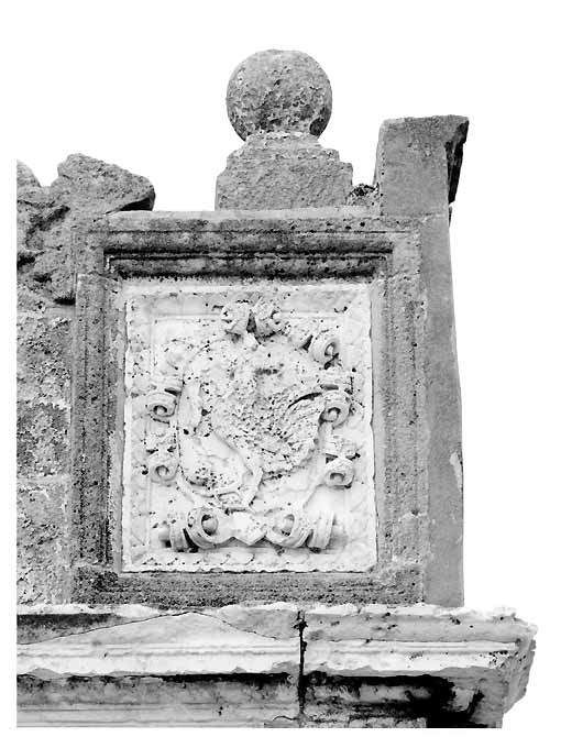 stemma civico di Gallipoli (rilievo, serie) - ambito salentino (sec. XVI)