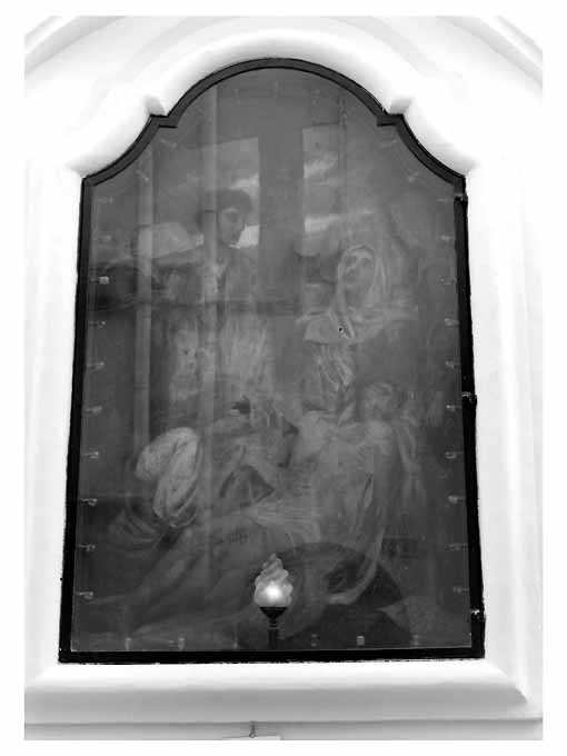 Pietà (dipinto) di Pagliano Giulio - ambito salentino (primo quarto sec. XX)