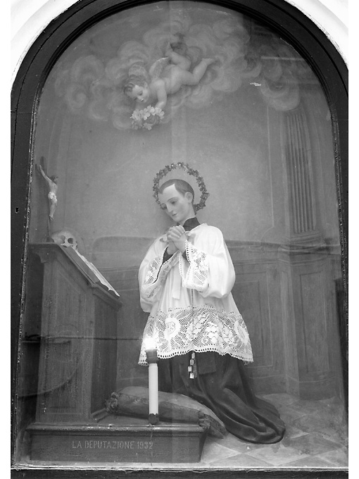 San Luigi Gonzaga (rilievo) di Scorrano Luigi - bottega salentina (sec. XX)