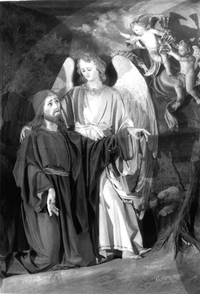 orazione di Cristo nell'orto di Getsemani (gruppo scultoreo) di Caretta Raffaele (sec. XX)