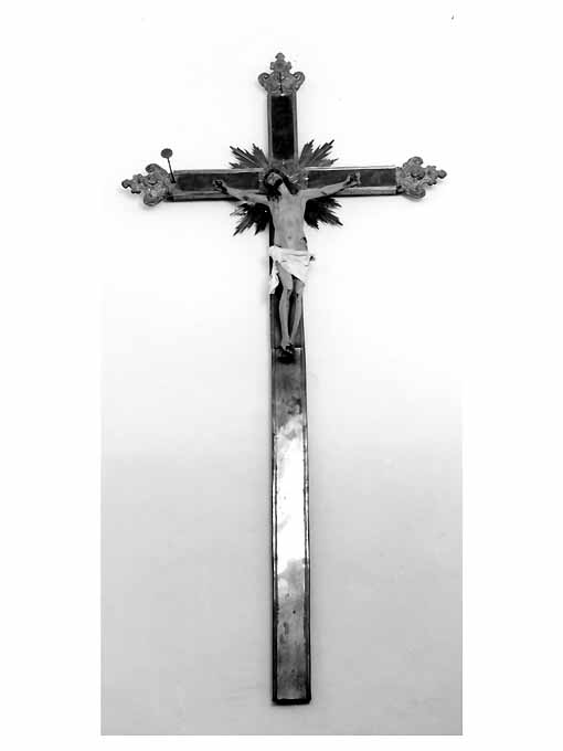 Cristo crocifisso (croce processionale) - bottega salentina (inizio sec. XX)