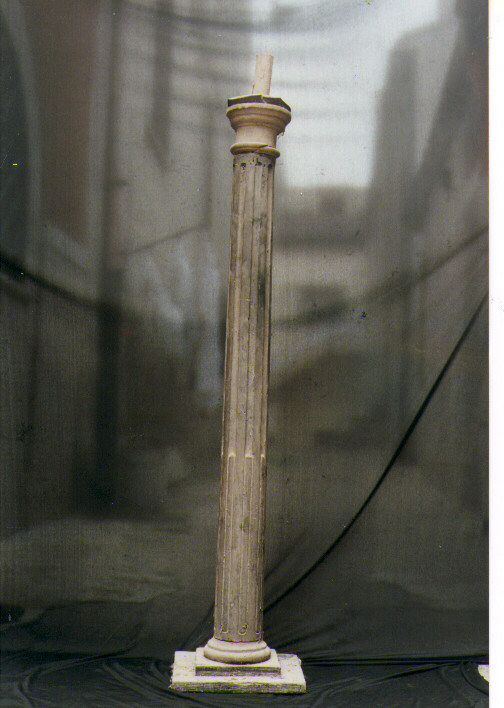 candelabro funebre, serie - ambito pugliese (seconda metà sec. XIX)
