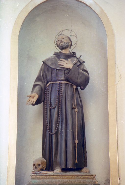 San Francesco d'Assisi (statua) - ambito Italia meridionale (primo quarto sec. XIX)