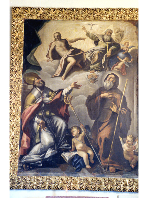 visita della Sacra Famiglia a Sant'Elisabetta, San Zaccaria e San Giovanni Battista (dipinto) - ambito Italia meridionale (seconda metà sec. XVII)