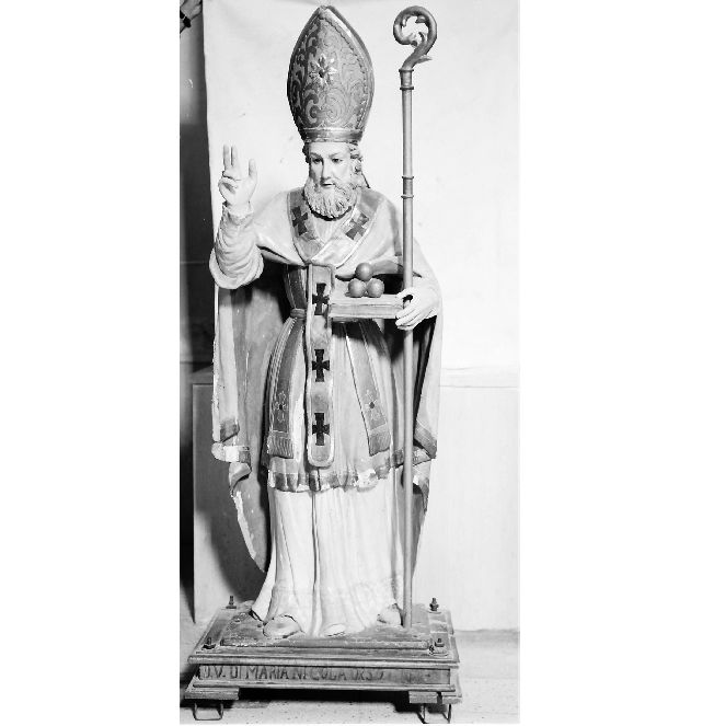 San Nicola di Bari (statua) - ambito Italia meridionale (seconda metà sec. XIX)